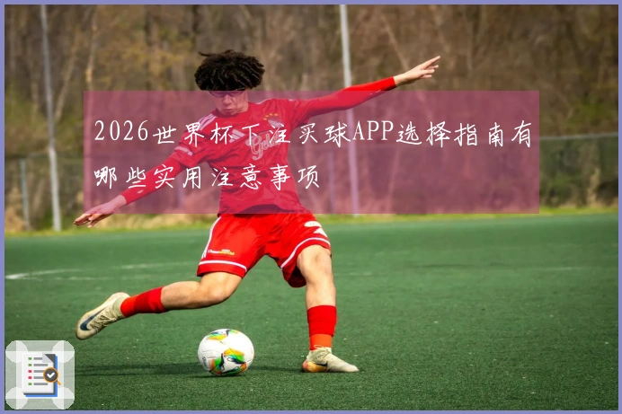 2026世界杯下注买球APP选择指南有哪些实用注意事项